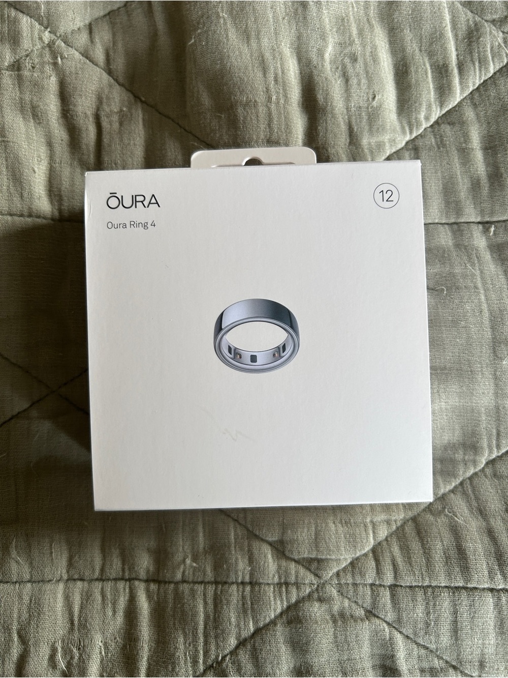 Oura Ring 4 Smart Ring - Silver Finish Size 12